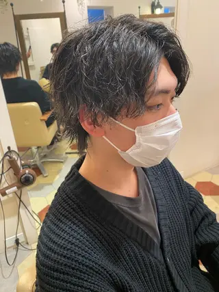 パーマ メンズ 菊池大一 溝の口パーマのヘアスタイル