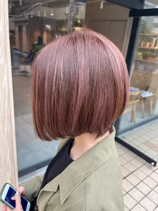 ミディアム カラー 大河原 美優のヘアスタイル