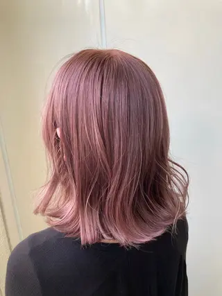 ミディアム カラー 暖色カラー❤️横浜 エクステらん🦖のヘアスタイル