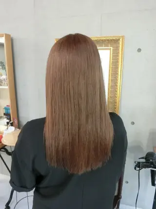 ロング カラー ma cherie 三浦直美のヘアスタイル