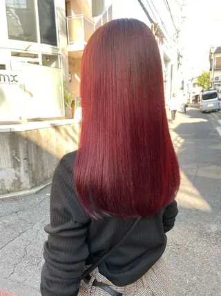 ミディアム カラー ☘️ブリーチ/ハイト ーン/レイヤー/のヘアスタイル