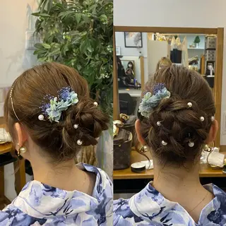 ロング ヘアアレンジ 🦋‪NANA🦋‪ /韓国風/束感まつ毛のマツエク・マツパデザイン