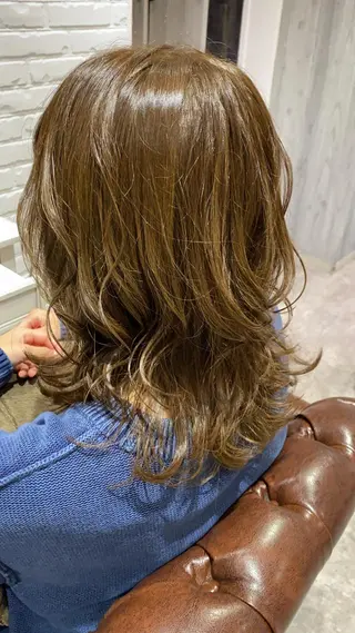 セミロング カラー Renatus店長 金子裕美のヘアスタイル