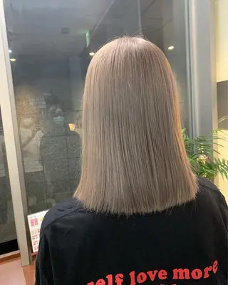 ミディアム カラー 艶髪カラー✨似合わせ No.1🥇渡辺康貴のヘアスタイル