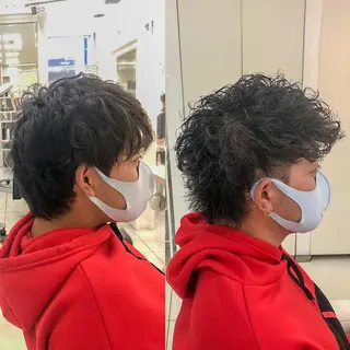 パーマ メンズ ✨️ツヤ髪✨️ 💫髪質改善💫間宮のヘアスタイル