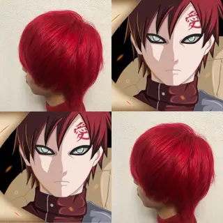 ショート ブリーチなしダブル カラー縮毛矯正　下野のヘアスタイル