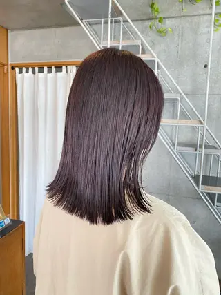 ミディアム カラー パーマ ヘアアレンジ メンズ キッズ ネイル マツエク・マツパ アイブロウ モリモト サナのヘアスタイル
