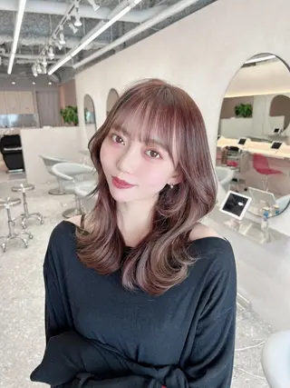 ミディアム カラー 🪞森悠斗/新宿/ レイヤーカット🪞のヘアスタイル