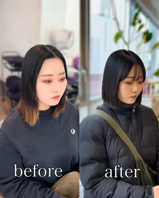 ミディアム ボブ特化美容師 中　綾斗のヘアスタイル
