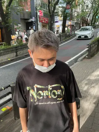 カラー メンズ Le'a所属・渋谷/フェード/ 國分 翔のヘアスタイル