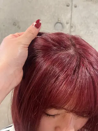 ミディアム デザイン/ブリーチ ♡MIYUU♡のヘアスタイル