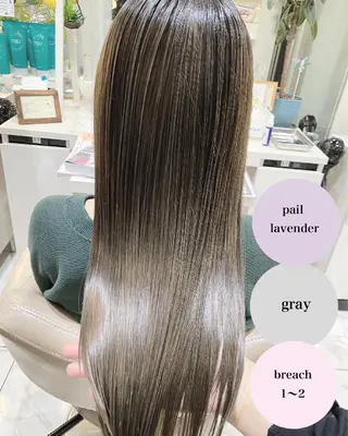 ロング カラー 山崎俊輔/髪質改善 /バレイヤージュのヘアスタイル