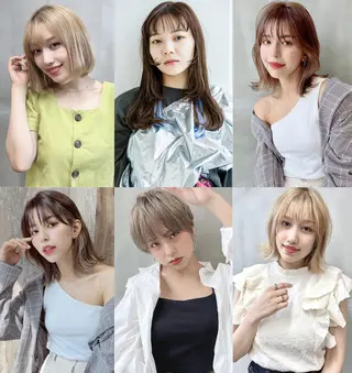 ミディアム カラー SOURCE 天王寺のヘアスタイル