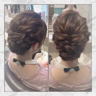 セミロング ヘアセット/着付け 𓇼 松本 夏美𓇼のヘアスタイル