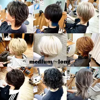 ミディアム カラー パーマ メンズ CORE(コア)新宿所属・CORE masaのヘアスタイル