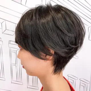 ショート レイヤー⭐️カラー ⭐️平川雅史のヘアスタイル
