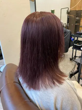 セミロング カラー 🟢NEGi🟣 🫧髪質改善のヘアスタイル