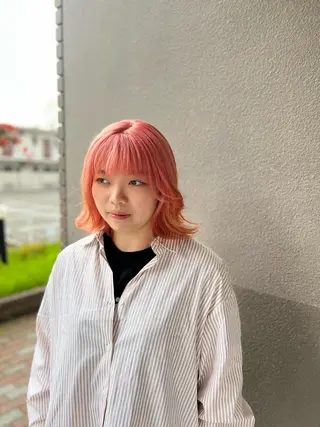 ミディアム カラー 美容室Class所属・🐰ハイトーンカラー 畠山　渡🐰のヘアスタイル