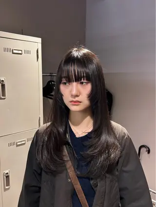 ロング カラー 🤍レイヤーカット/ ベージュヘア🤍のヘアスタイル