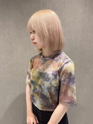 ショート カラー 透明感カラー/艶髪/ エクステ/HIROのヘアスタイル