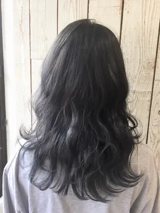 セミロング カラー 透明感/ 美髪矯正/田中恭のヘアスタイル