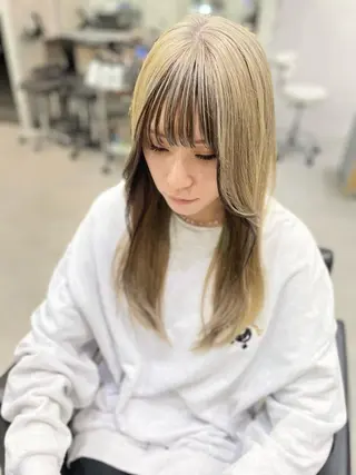 ロング カラー ヘアアレンジ VIM hairおもろまち店のヘアスタイル