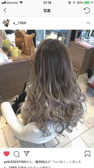 ロング カラー 【Diar】オーナー アキヨシケンタのヘアスタイル