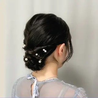 ミディアム ヘアアレンジ CHATEAU TERRACE所属・似合うヘアメイク🪞 CHATEAUのヘアスタイル