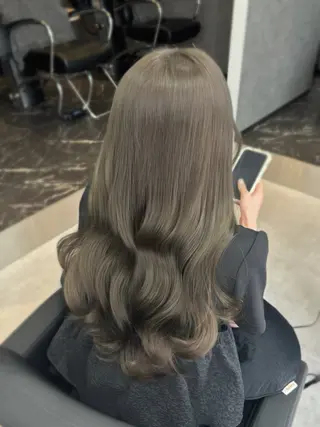 ロング カラー 心斎橋/ブリーチなし 髪質改善/レイヤーのヘアスタイル