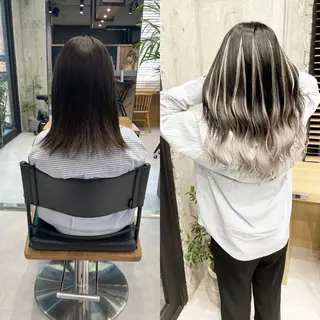 ロング カラー ヘアアレンジ TATSUYA アートディレクターのヘアスタイル