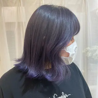 ミディアム マホ/日吉/髪質改善 /レイヤー/ガーリーのヘアスタイル