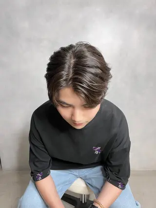 パーマ メンズ 大阪韓国メンズ特化 LUNAのヘアスタイル