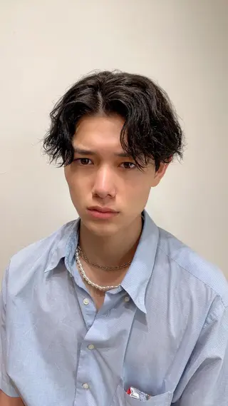 ミディアム パーマ メンズ メンズStylist 山根慧のヘアスタイル