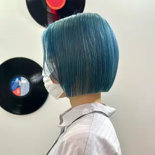 ショート カラー ヘアアレンジ 🧨ブリーチー×ボブ レイヤー💎じゅえるのヘアスタイル