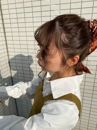 セミロング カラー ヘアアレンジ メンズ 似合わせ🌿 AYAKAのヘアスタイル