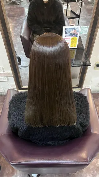 セミロング 髪質改善 田中大貴のヘアスタイル