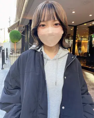 ミディアム カラー 髪質改善will hairdesignのヘアスタイル