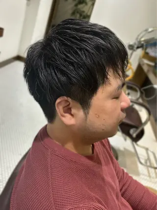 ミディアム メンズ レイヤーカット/艶髪 /パーマaikoのヘアスタイル