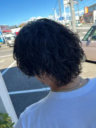 ミディアム パーマ メンズ パーマが得意な【最高 悠斗】のヘアスタイル