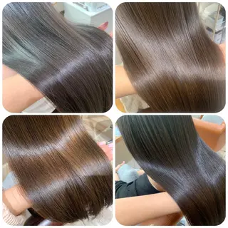 セミロング カラー ﾎｯﾄﾍﾟｯﾊﾟｰ に移行中【かな】のヘアスタイル