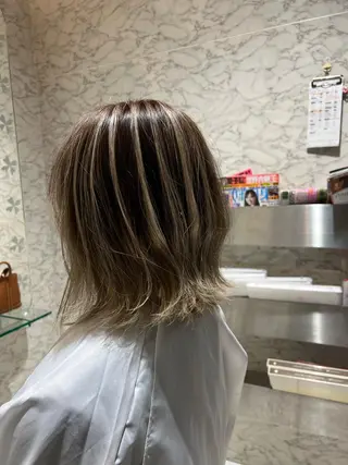 ミディアム カラー 山下竣介 ヘアカラー専門美容師のヘアスタイル