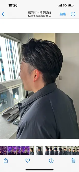 メンズ Men's salon SEPT.博多【メンズサロンセプト】所属・メンズウルフ /ハイトーン/ときなのヘアスタイル