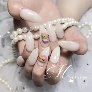 ネイル M✨ワンホン風ネイル パラジェル取扱🦋リのネイルデザイン