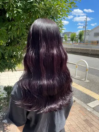 ロング カラー ハイトーン/透明感 カラー/下出有沙のヘアスタイル