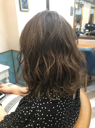 ミディアム 髪質改善縮毛矯正 リピートNo.1米倉のヘアスタイル