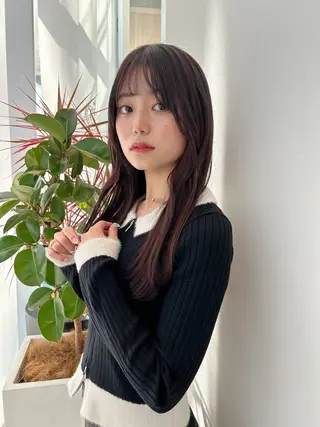 ロング カラー ktwo☆ 暗艶髪☆姫野琳のヘアスタイル