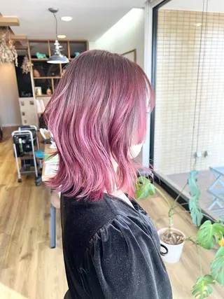 ミディアム 堀 望美のヘアスタイル