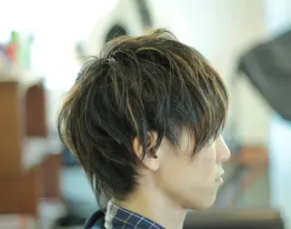 ショート カラー メンズ ハットリ /北習志野のヘアスタイル