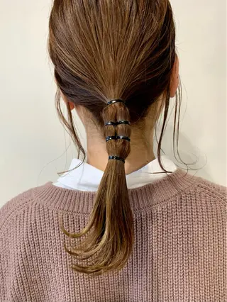 ヘアアレンジ ハイトーンカラー RYUのヘアスタイル