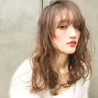 ミディアム カラー パーマ メンズ ネイル マツエク・マツパ 垢抜け案内人 鈴木聖矢✂️のヘアスタイル